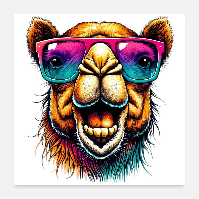 Kamel Poster 60x60 cm