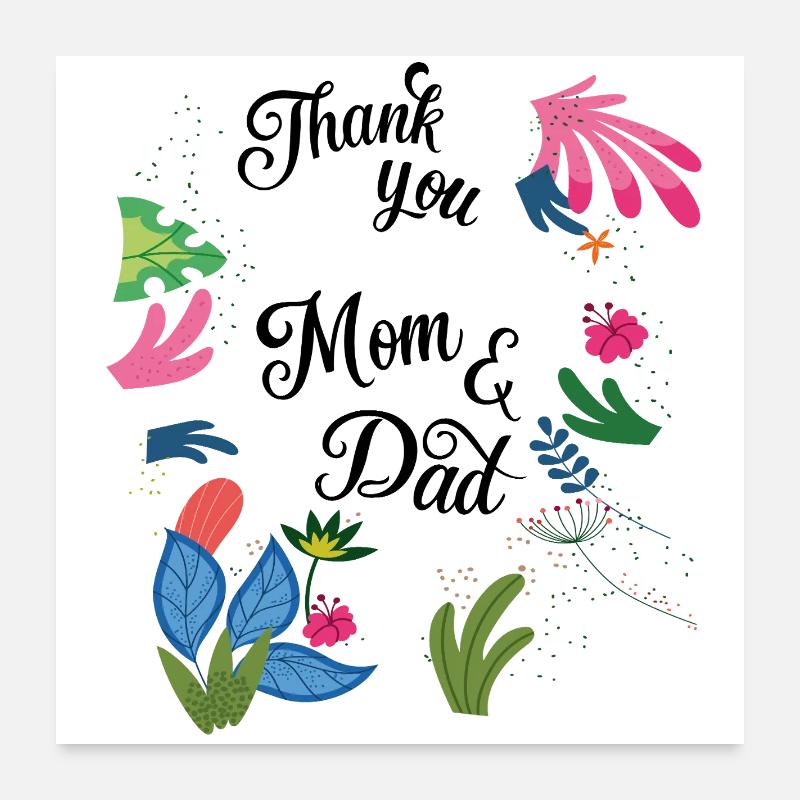 Merci Poster 60 x 60 cm