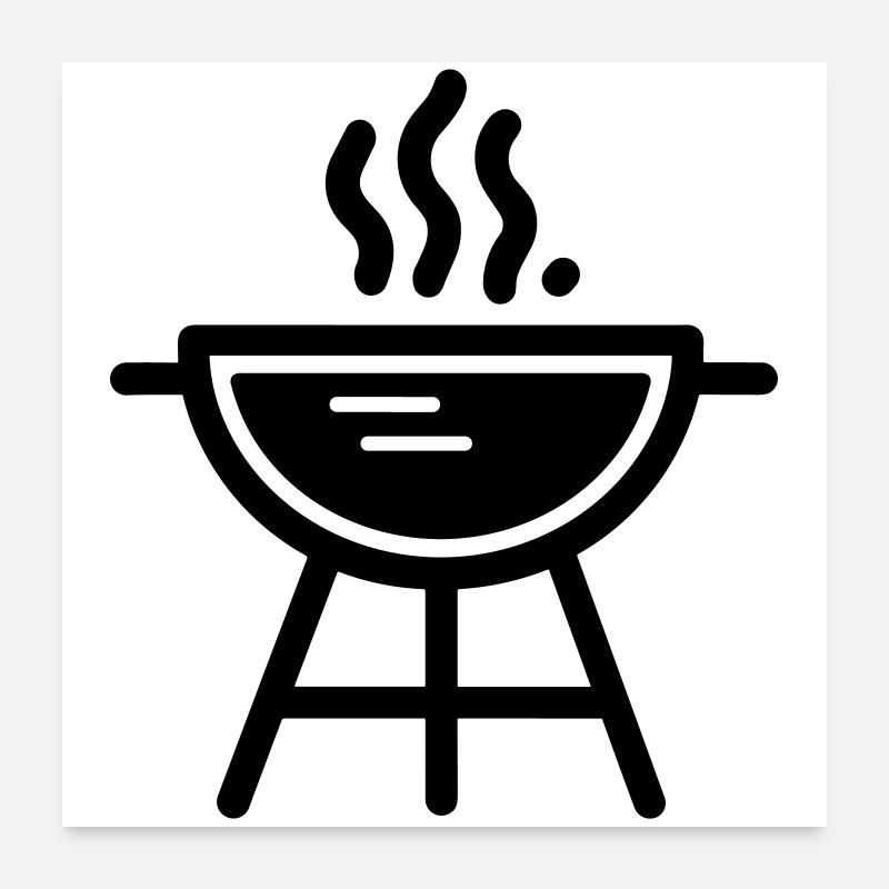 Grillen Poster 60x60 cm