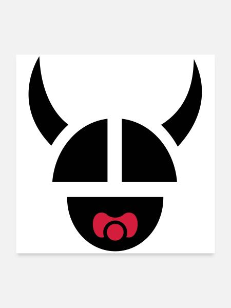Viking Child - Poster 24" x 24" (60x60 cm) - white - Front