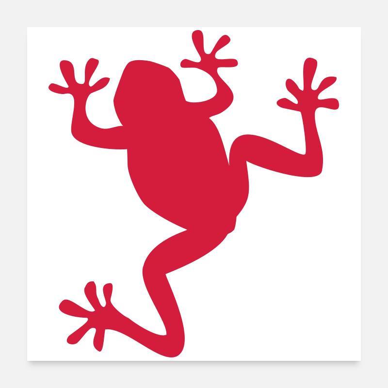 frog - Poster 24" x 24" (60x60 cm) - white