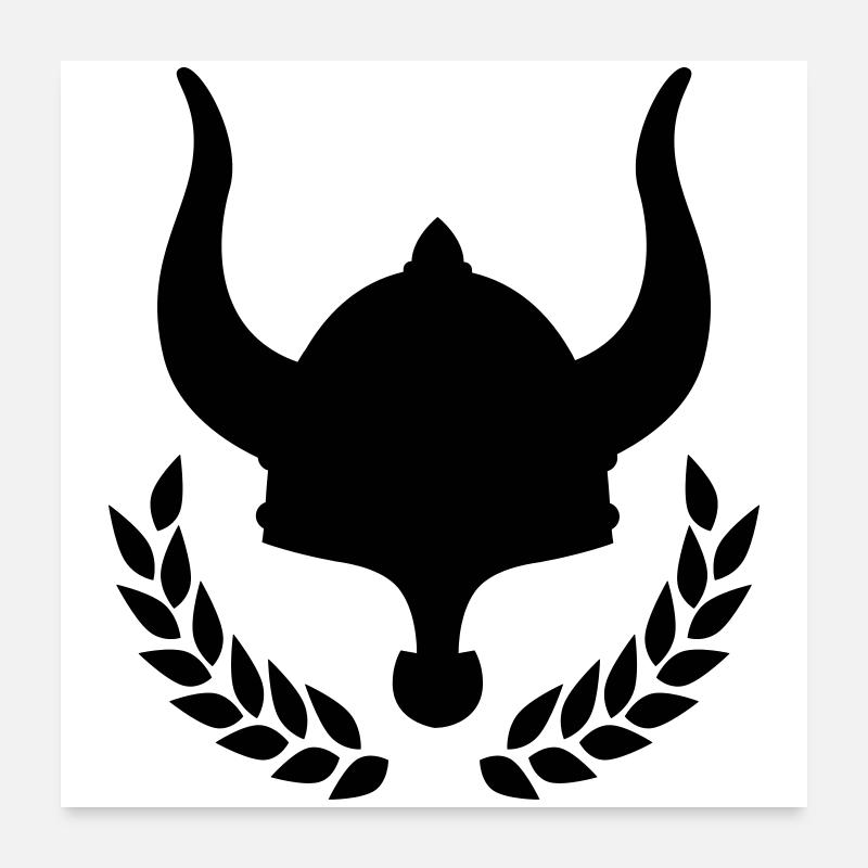 wikinger vikings Poster 60x60 cm