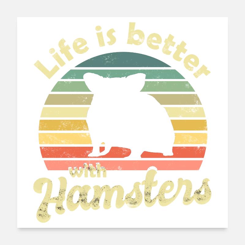 Hamster Poster 60 x 60 cm