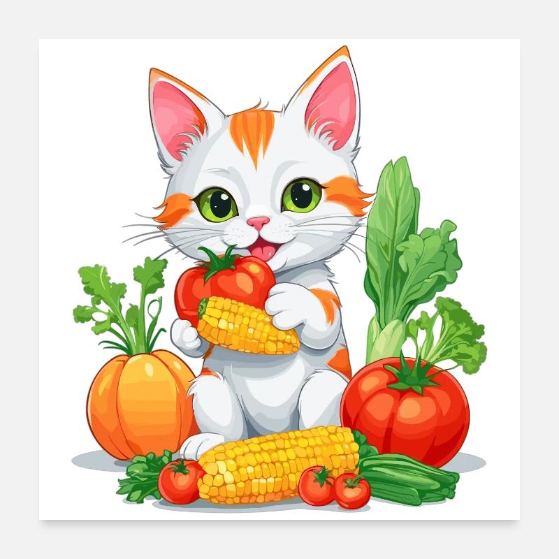Chat Bio Poster 60 x 60 cm