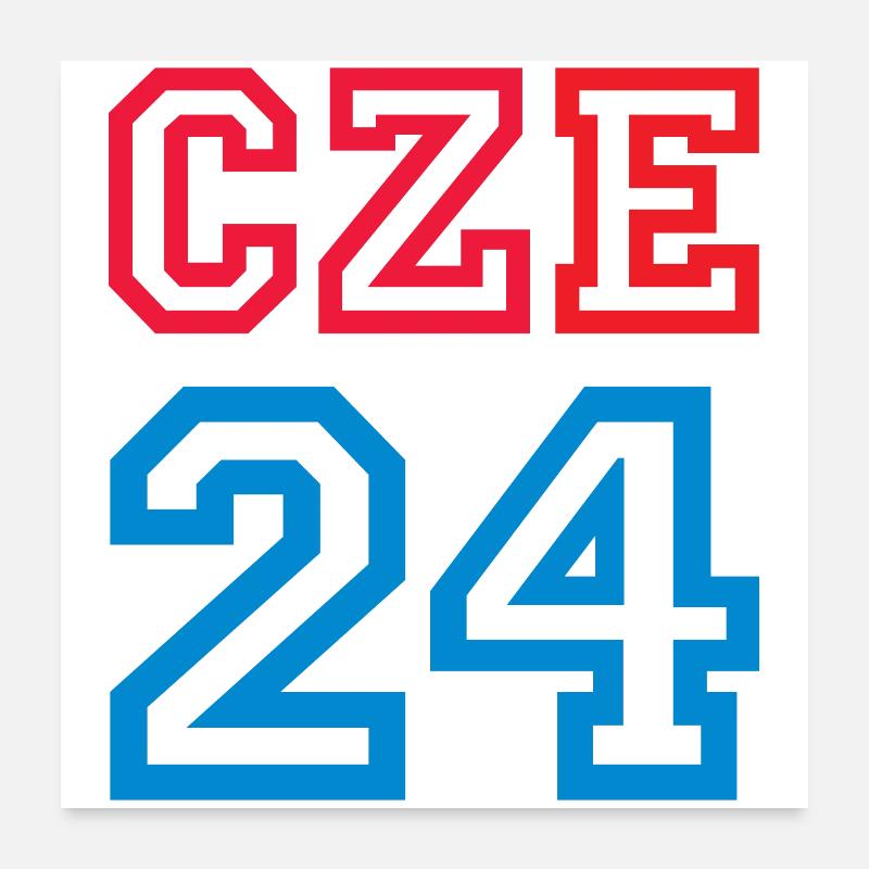 République tchèque Tschechien Poster 60 x 60 cm