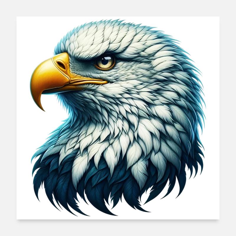Eagle Poster 24" x 24" (60x60 cm)