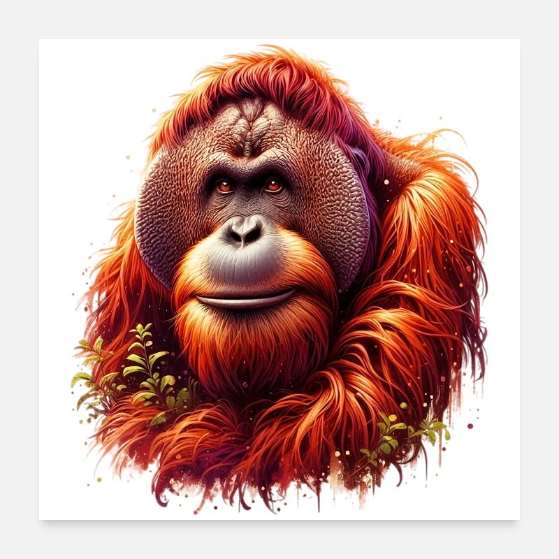 Orang-outan Orang-outan Poster 60 x 60 cm