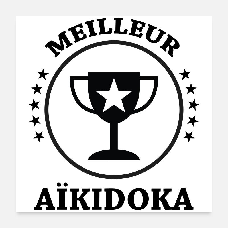 Best Aikido - Aikido Poster 24" x 24" (60x60 cm)