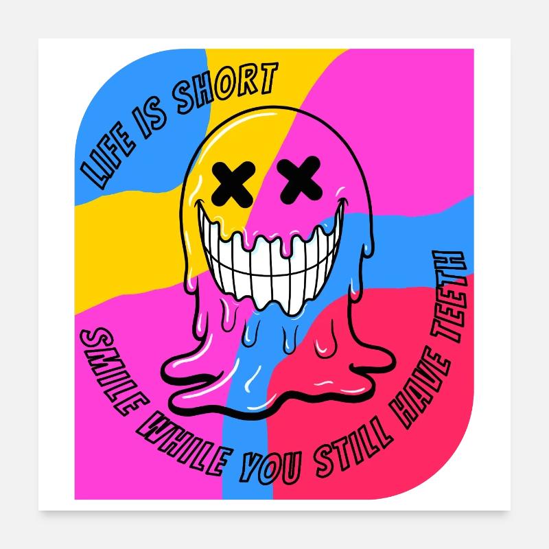 Life & Teeth.POP Poster 60 x 60 cm