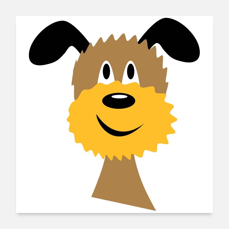 chien Poster 60 x 60 cm