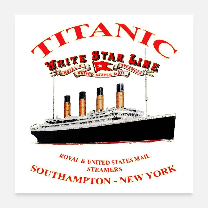 TITANIC LEGEND CREATION Louis RUNEMBERG © Adagp - Poster 60 x 60 cm - blanc
