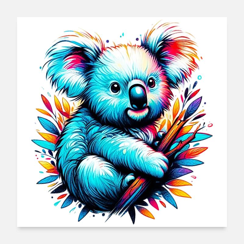 Koala Poster 60x60 cm