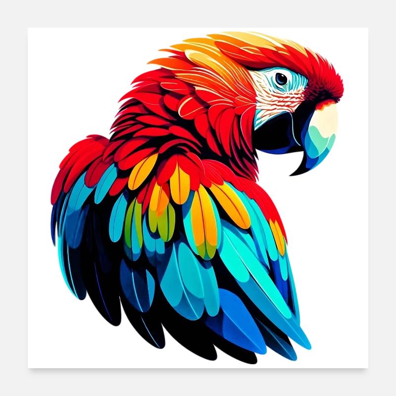 Parrot Poster 24" x 24" (60x60 cm)