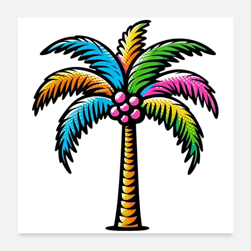 Palme Poster 60x60 cm