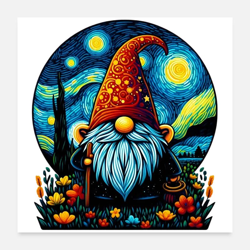 Gnome Poster 60 x 60 cm