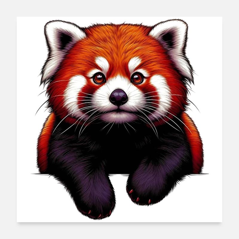 Petit panda Poster 60 x 60 cm