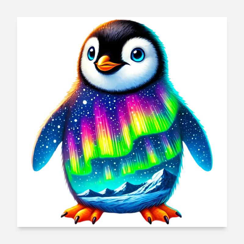 Pinguin Poster 60x60 cm