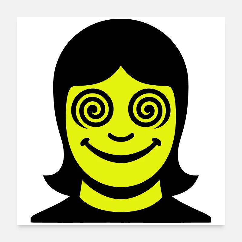 Hypno Face Poster 60x60 cm