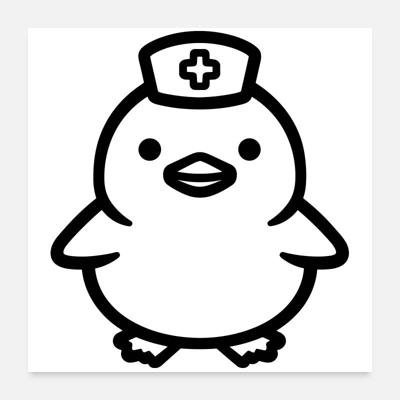 Krankenschwester Poster 60x60 cm
