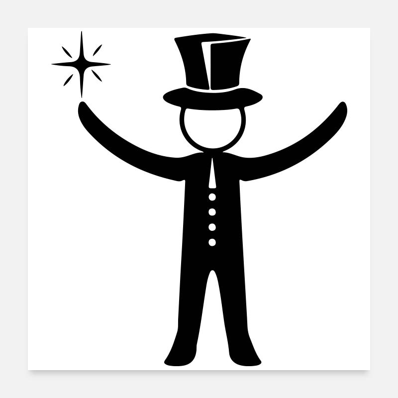 Magician Wizard Poster 24" x 24" (60x60 cm)
