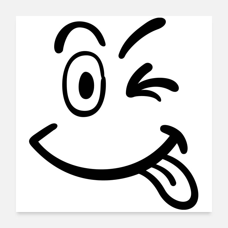 smiley face Poster 24" x 24" (60x60 cm)