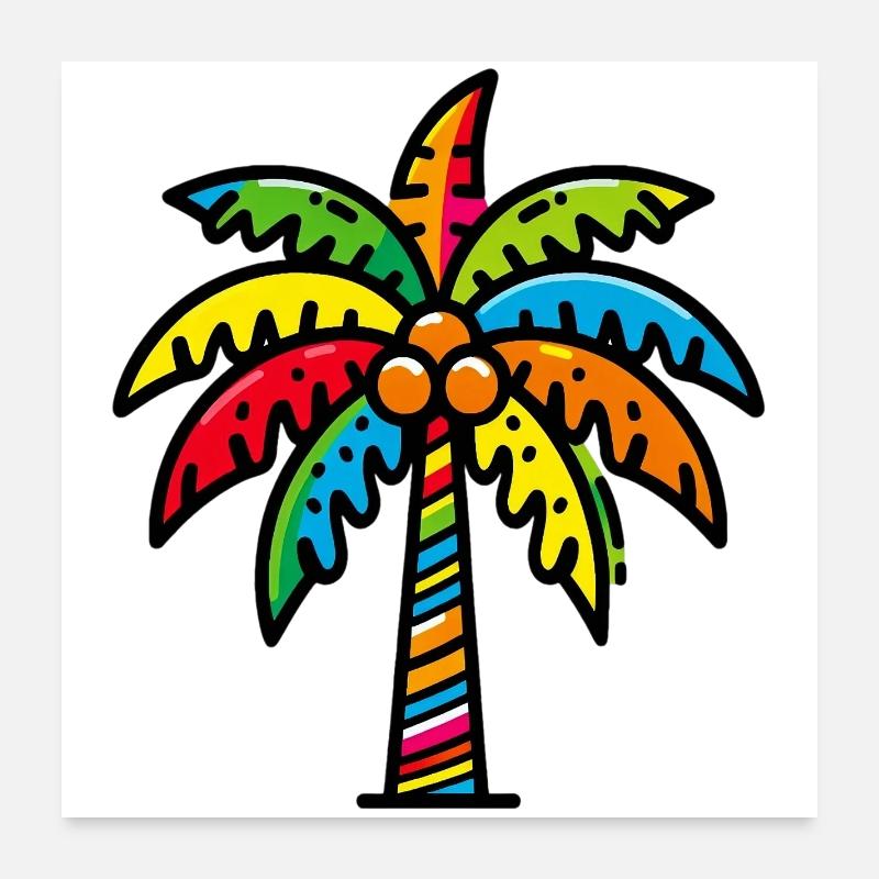 Palm tree Poster 24" x 24" (60x60 cm)