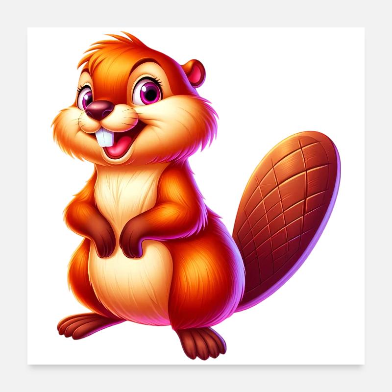 Castor Poster 60 x 60 cm