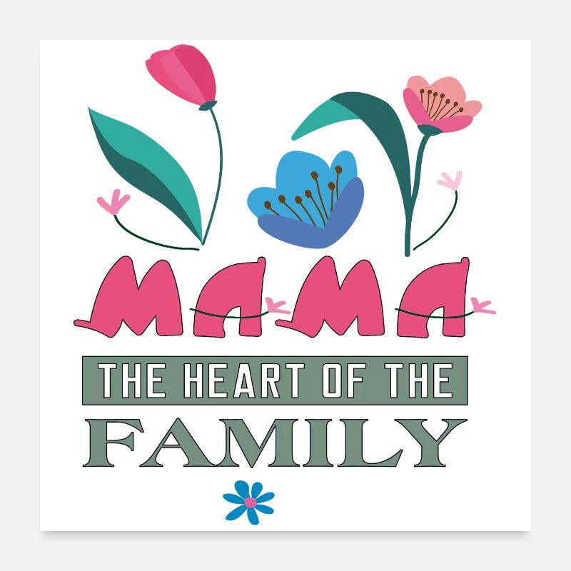 Mama Muttertag Poster 60x60 cm