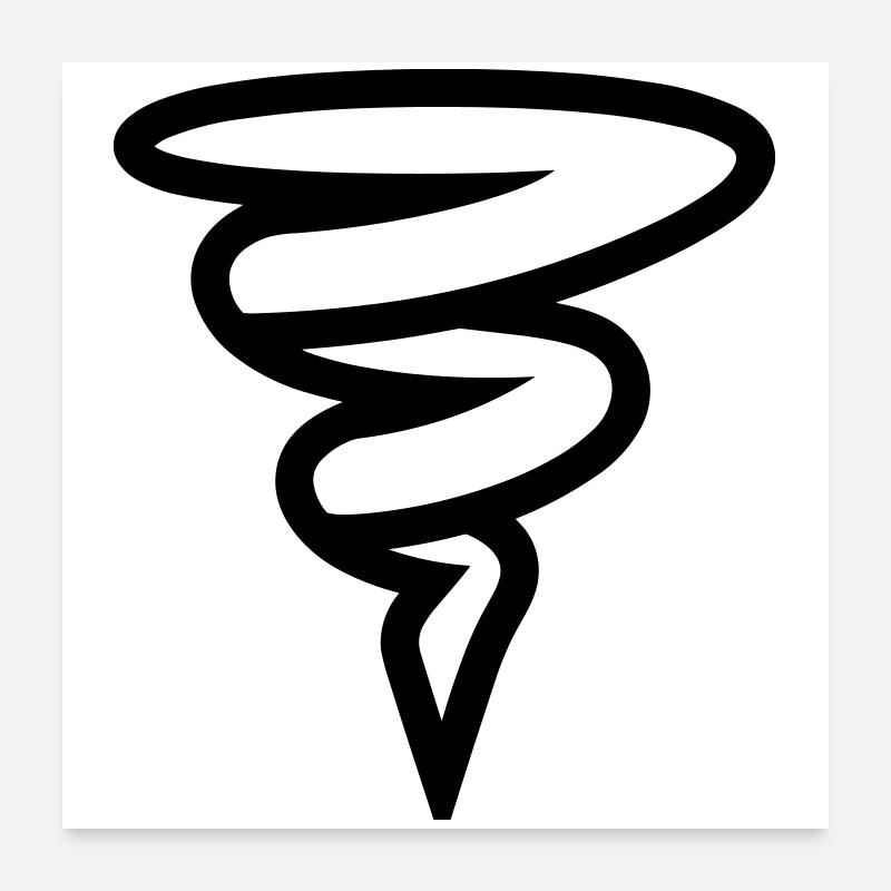 tornade Poster 60 x 60 cm