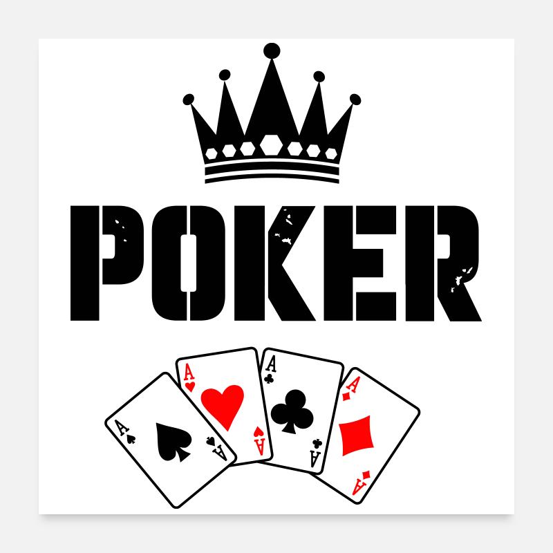 Poker Cards Poster 24" x 24" (60x60 cm)