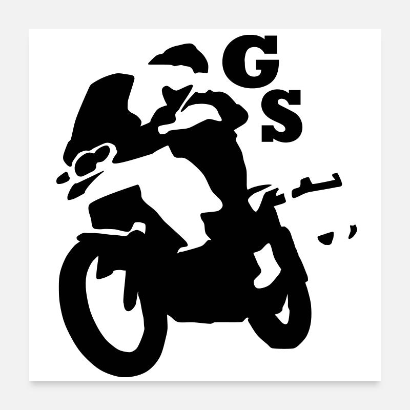 gs_einfarb - Poster 60x60 cm - Weiß