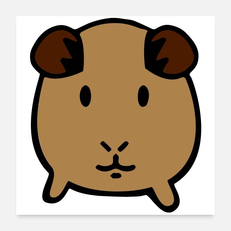 guinea pig Poster 24" x 24" (60x60 cm)