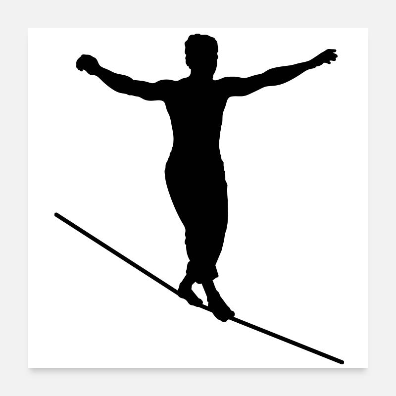 Highliner Poster 60x60 cm