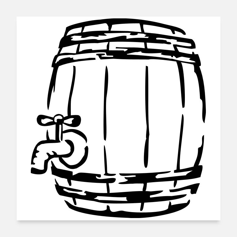 bière Poster 60 x 60 cm