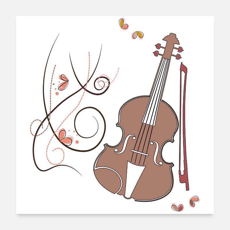 Violoncelle Instrument de musique Poster 60 x 60 cm