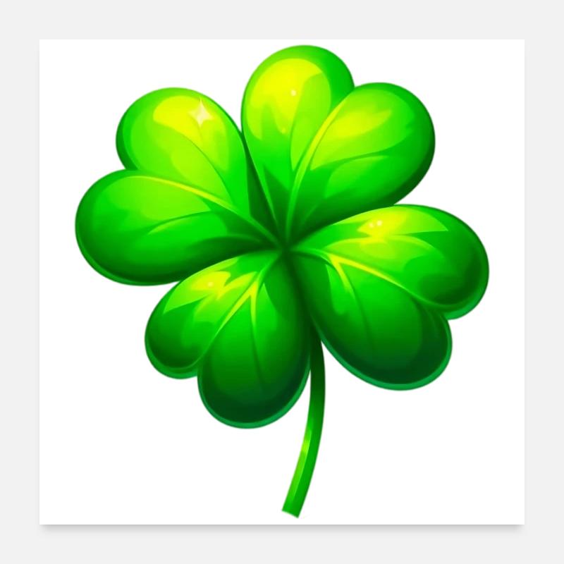 Four-leaf clover Poster 24" x 24" (60x60 cm)