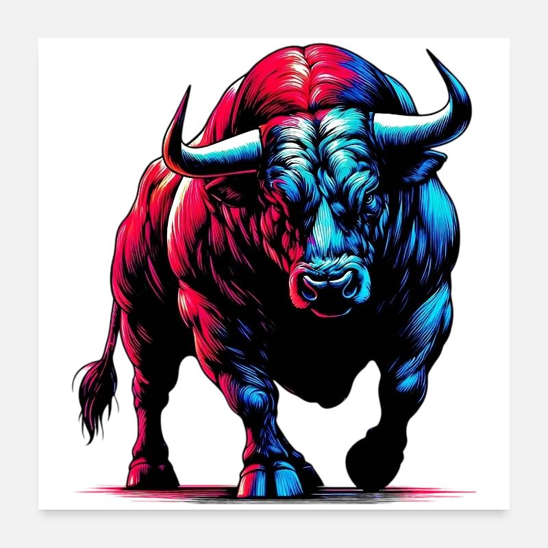 Taureau Poster 60 x 60 cm