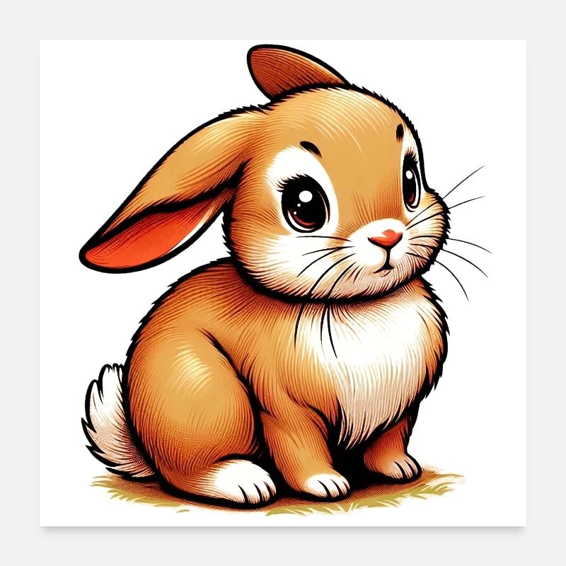 Lapin Poster 60 x 60 cm
