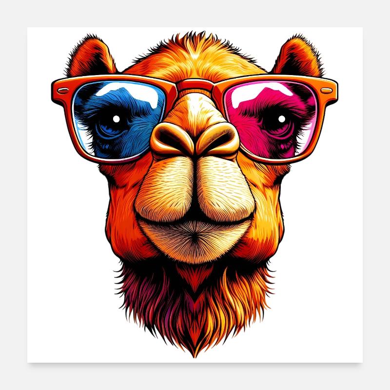 Kamel Poster 60x60 cm