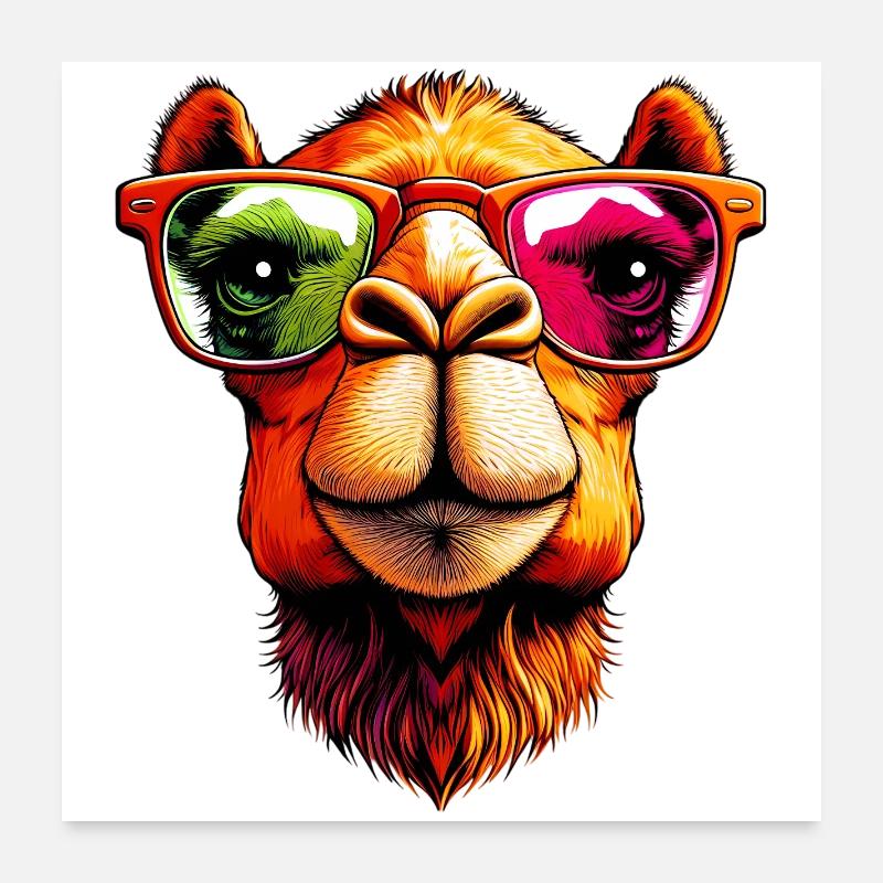 Camel Poster 24" x 24" (60x60 cm)