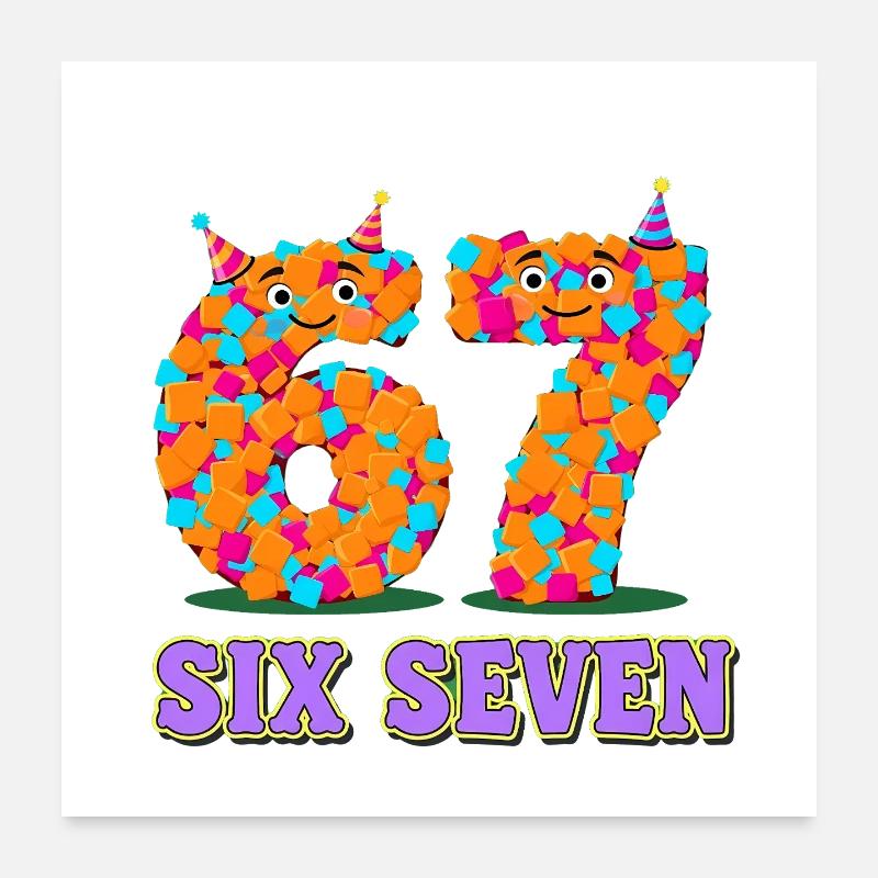 6 7 Memes Carnival Poster 24" x 24" (60x60 cm)