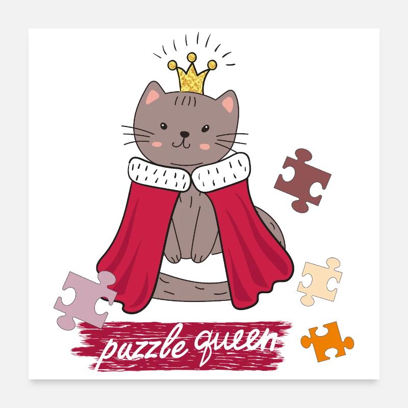 Puzzle Queen  Poster 60x60 cm