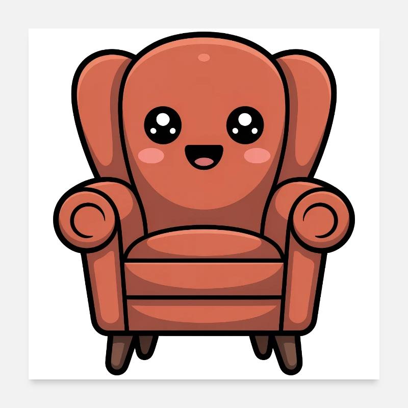 fauteuil Poster 60 x 60 cm