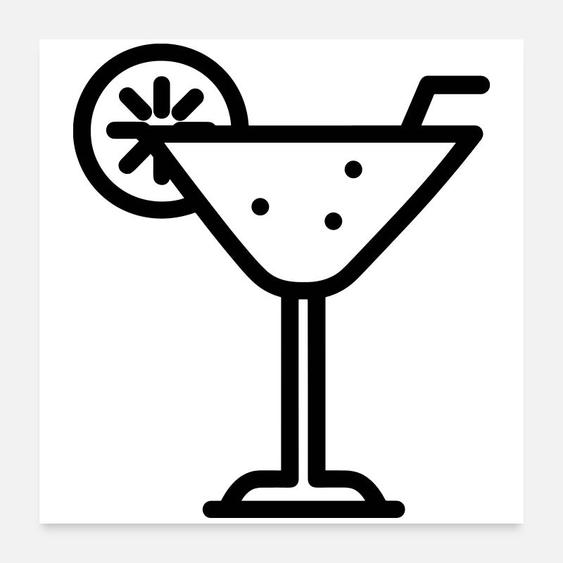 cocktail Poster 60 x 60 cm