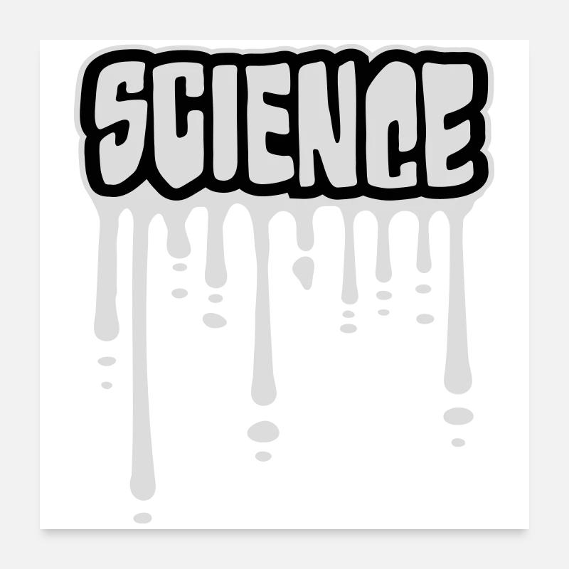Science Wissenschaft Statement Nerd Bildung Spruch Poster 60x60 cm