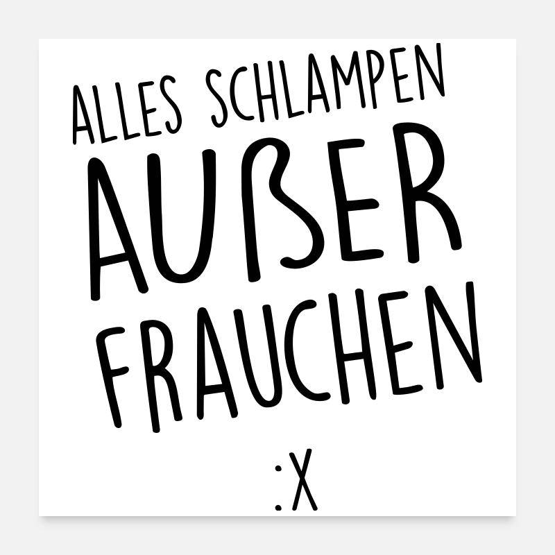 Mein Frauchen Poster 60x60 cm