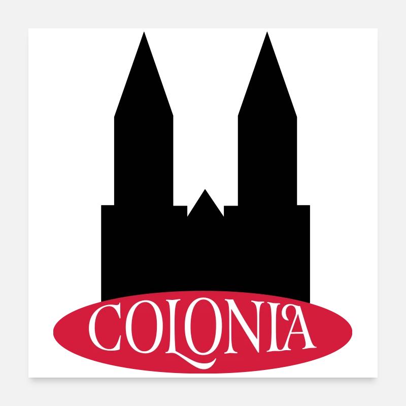 Köln Poster 60x60 cm