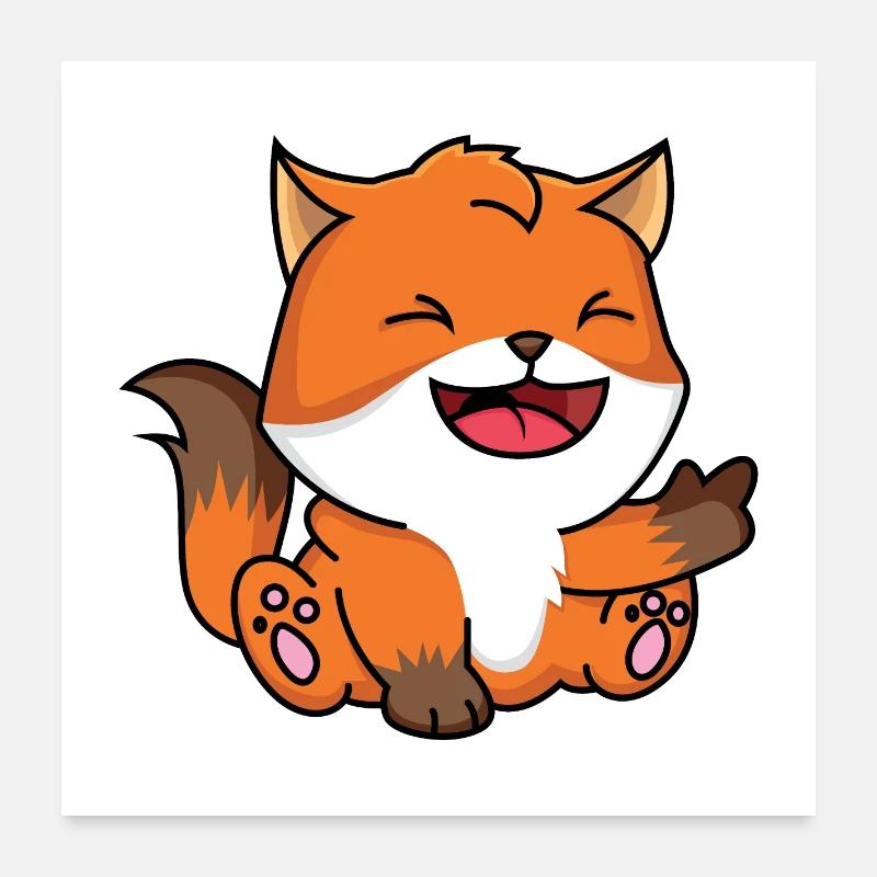Fox Baby Poster 24" x 24" (60x60 cm)