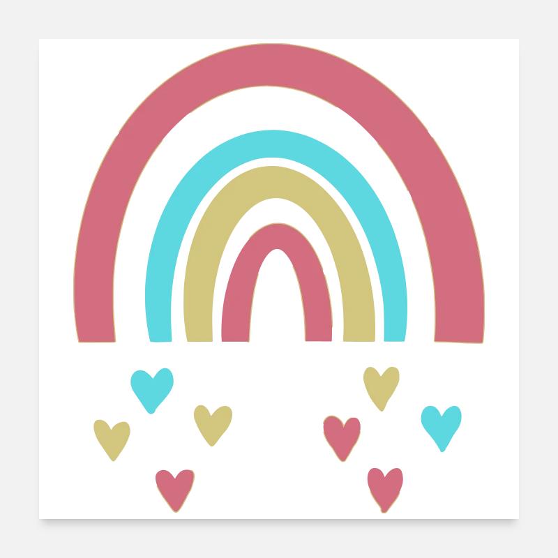 Rainbow Poster 24" x 24" (60x60 cm)