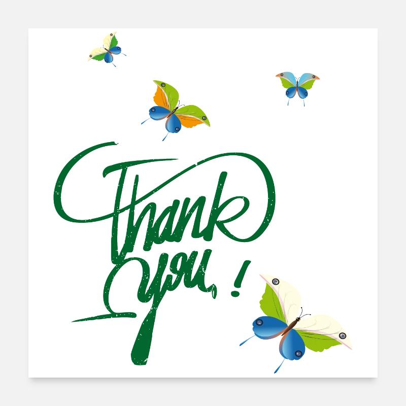 Merci Poster 60 x 60 cm